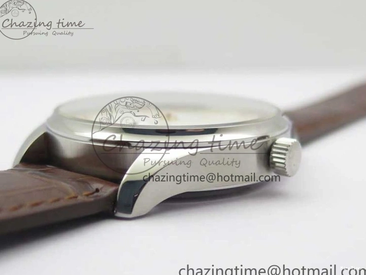 MIROTIME 0201 Original Portuguese IW358304 ZF 1:1 Best Edition SS White Dial RG Markers on Leather Strap A 7077